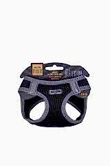 Havalı Dokuma Reflektör Serisi Küçük Irk Göğüs Tasması Siyah 3xs-22-26cm