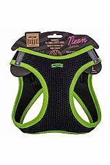 Havalı Dokuma Neon Serisi Küçük Irk Göğüs Tasması L Beden Sarı 42-48 Cm