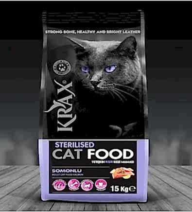 Krax Somonlu Kısır Kedi Maması 15kg