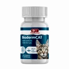 Bioderm Kediler Için Tüy Dökme Önleyici Biotin Ve Çinko Vitamin 100 Tablet