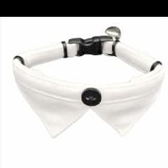 Jooys Kadife Zilli Fularlı Kedi Boyun Tasması