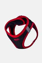 Havalı Dokuma Neon Küçük Irk Göğüs Tasması Kırmızı 38-44 Cm (ANG-M)