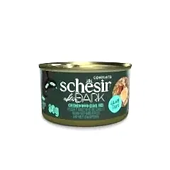 Schesir After Dark Sos İçinde Tavuk ve Bıldırcın Yumurtalı Tahılsız Yetişkin Kedi Konservesi 80gr