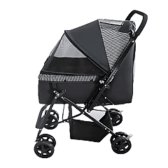 Zampa Nova Kedi ve Köpek Arabası Siyah