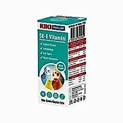 Kiki Excellent Sağlıklı Üreme Destekleyici Kuşlar için SE-E Vitamini Sıvı Damla 25 Ml