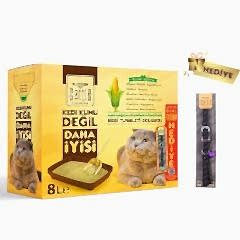 Cattie Süper Topaklanan Mısır Koçanı Kedi Tuvaleti Dolgusu