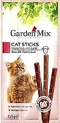 Gardenmix Kuzu Etli 3x5 gr Kedi Stick Ödül Maması