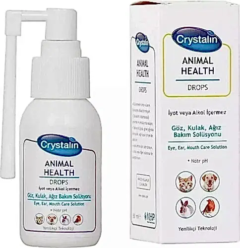 Crystalin Animal Health 100 ml Göz Kulak ve Ağız Bakım Solüsyonu