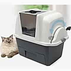 Cat İt Smart Sift Otomatik Kedi Tuvalet Kabı Gri Beyaz 66X48X63
