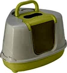 Moderna Flip Köşeli 56 cm Kapalı Kedi Tuvaleti - Sarı