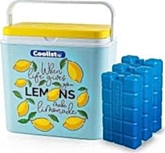 Coolist CLB24LM Limon Desenli Buzluk, 24 Litre + 2 Adet Buz Kaseti, 400gr